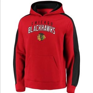 NHL Mens Chicago Blackhawks Pullover Fleece Hoodie